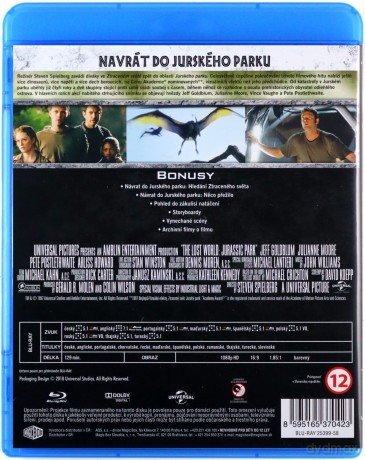 Park Jurajski: Zaginiony świat [Blu-Ray]
