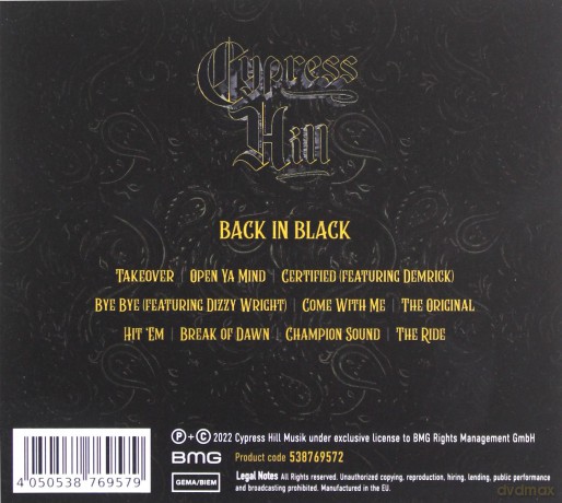 Cypress Hill: Back In Black [CD]