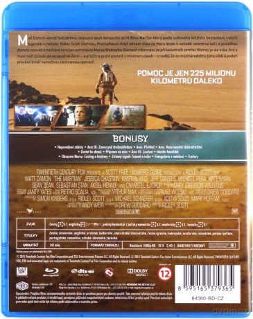 Marsjanin [Blu-Ray]
