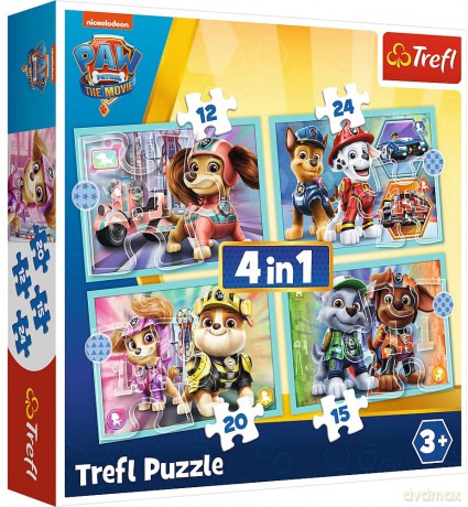 TREFL 4w1 Wesołe pieski Psi Patrol [PUZZLE]