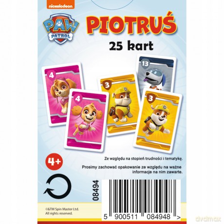 Karty Piotruś- Psi Patrol