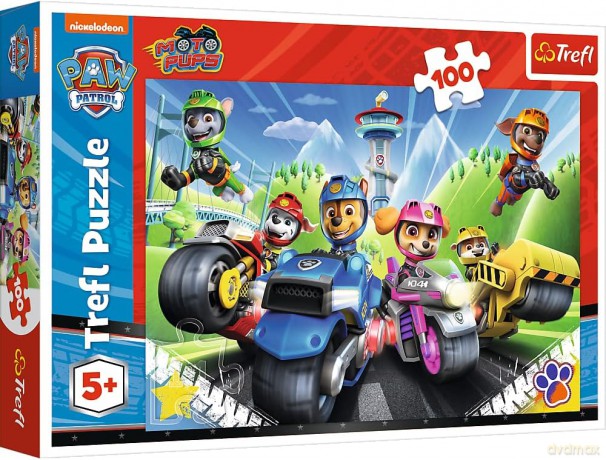 TREFL 100 el. Psi Patrol na motorach PAW Patrol [PUZZLE]