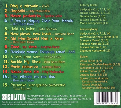 Muzyczne Przedszkole. Nauka i zabawa [CD]
