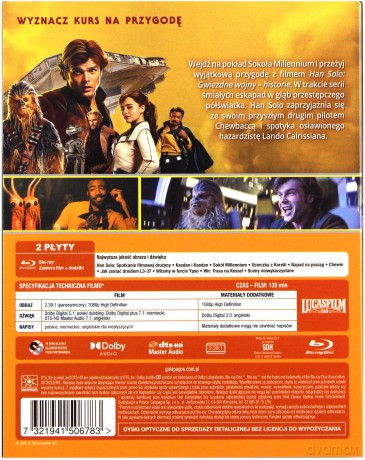 Han Solo: Gwiezdne wojny - historie (Star Wars) [2xBlu-Ray]