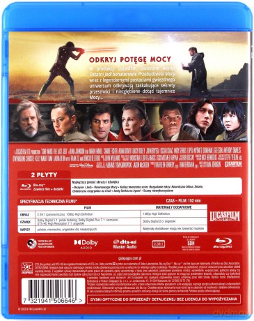 Gwiezdne Wojny: Epizod VIII Ostatni Jedi [2xBlu-Ray]