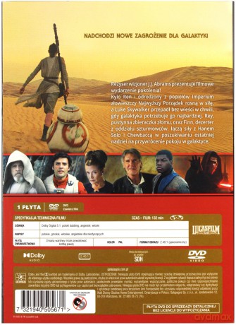 Gwiezdne Wojny Epizod VII: Przebudzenie Mocy (Star Wars) [DVD]