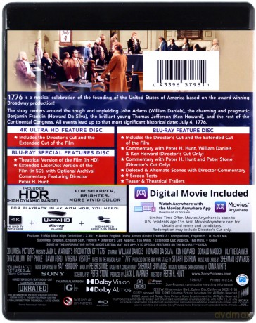 1776 [Blu-Ray 4K]+[Blu-Ray]