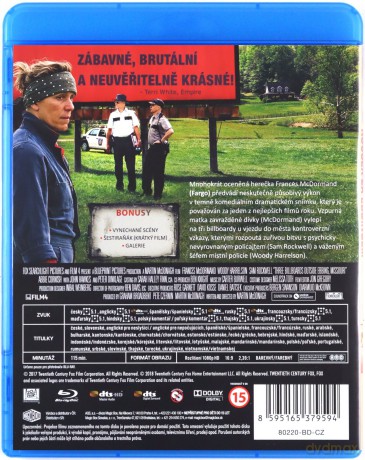 Trzy billboardy za Ebbing, Missouri [Blu-Ray]