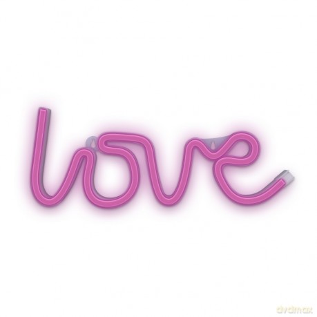 Neon LED LOVE różowy Bat + USB FLNEO5 Forever Light