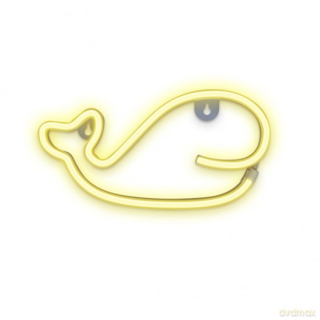 Neon LED WIELORYB ciepły biały Bat + USB FLNEO9 Forever Light