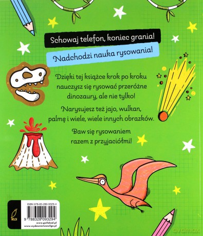 Dinozaury. Rysowanie krok po kroku [KSIĄŻKA]