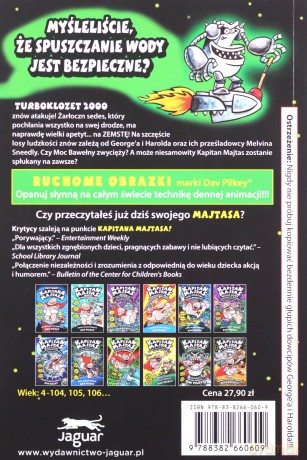Kapitan Majtas i okrutny odwet turboklozetu 2000. Kapitan Majtas - Dav Pilkey [KSIĄŻKA]