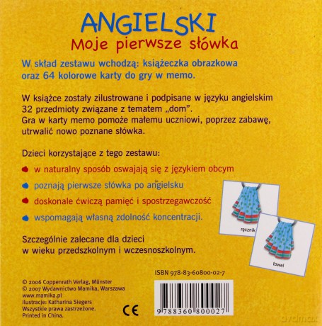 Angielski Moje Pierwsze Słówka W Domu (twarda) [KSIĄŻKA]