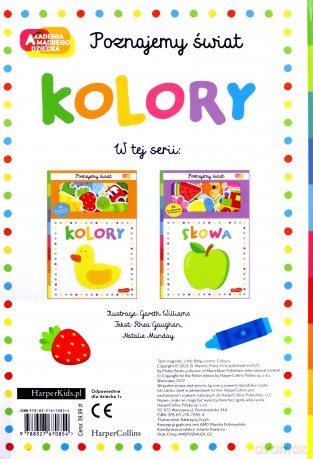 Kolory. Akademia Mądrego Dziecka. Poznajemy świat [KSIĄŻKA]