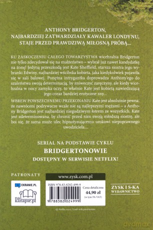 Ktoś mnie pokochał. Bridgertonowie (Tom 2) (okładka serialowa) - Julia Quinn [KSIĄŻKA]