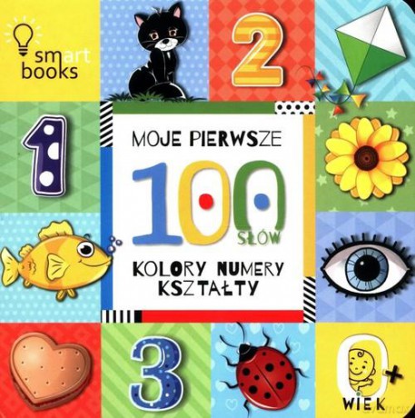 Moje pierwsze 100 słów. Kolory, numery, kształty. 0+ [KSIĄŻKA]