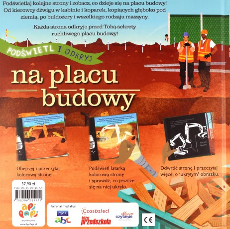 Na placu budowy. Podświetl i Odkryj - Carron Brown, Bee Johnson [KSIĄŻKA]