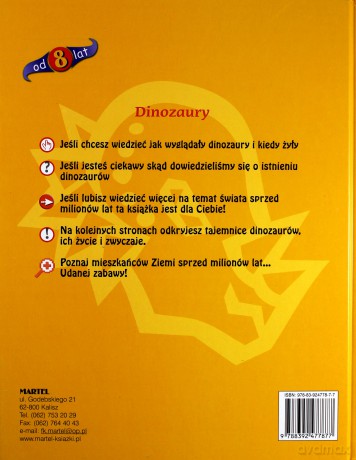 Nauka I Zabawa Dinozaury (twarda) [KSIĄŻKA]