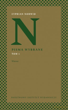 Wiersze. Pisma wybrane (Tom 1) - Cyprian Kamil Norwid [KSIĄŻKA]