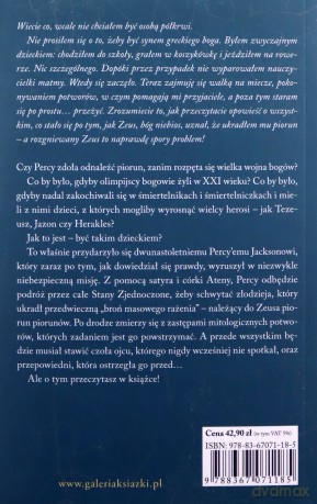 Złodziej pioruna. Percy Jackson i bogowie olimpijscy (Tom 1) - Rick Riordan [KSIĄŻKA]