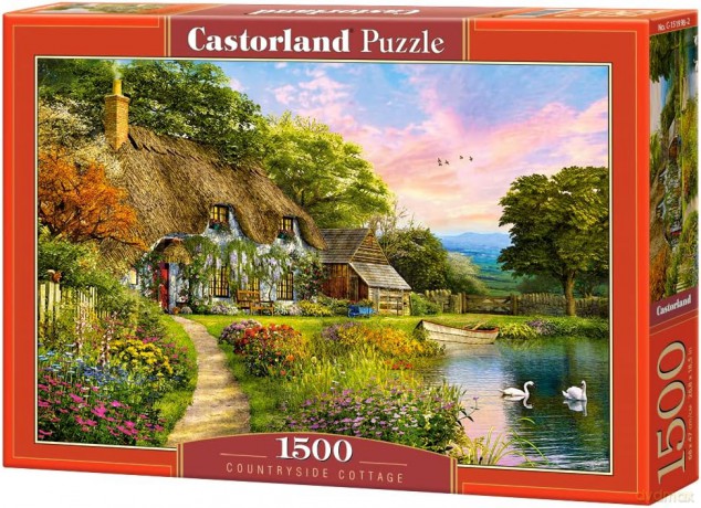 CASTORLAND 1500 el. Wiejska chatka nad jeziorem [PUZZLE]