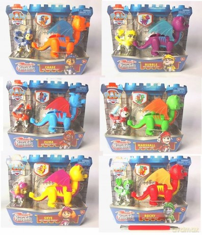Figurki Psi Patrol Odważni Rycerze Figurka + Smok Asortyment [FIGURKA]