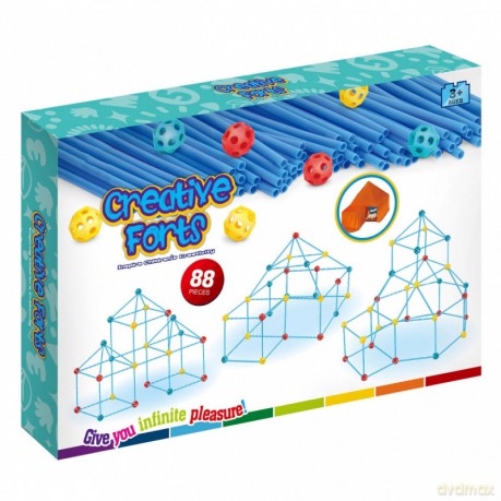 Klocki konstrukcyjne 3D 88 sztuk [KLOCKI]