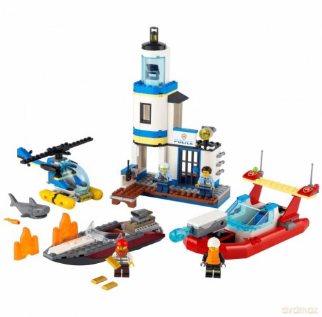 LEGO City Akcja nadmorskiej policji i strażaków (60308) [KLOCKI]