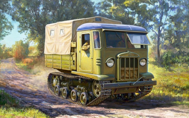 Model plastikowy STZ-5 radziecki ciągnik artyleryjski