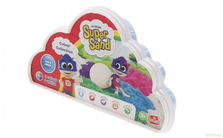 Piasek Super Sand Refill Colour Collection niebiesko-biały
