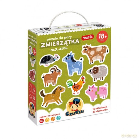 Puzzle do pary - Zwierzątka na wsi