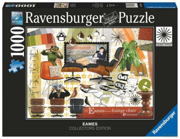 RAVENSBURGER 1000 el. Eames Design Classics Krzesło salonowe [PUZZLE]
