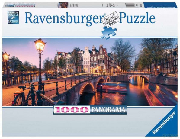 RAVENSBURGER 1000 el. Panorama Amsterdamu [PUZZLE]