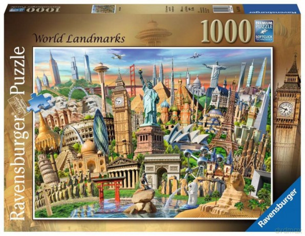 RAVENSBURGER 1000 el. Zabytki świata [PUZZLE]