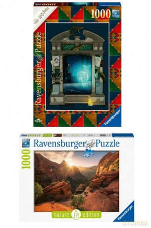 RAVENSBURGER 1000 el. Zestaw 2w1 16754+16748 [PUZZLE]