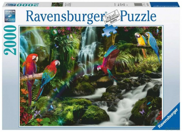 RAVENSBURGER 2000 el. Papugi w dżungli [PUZZLE]