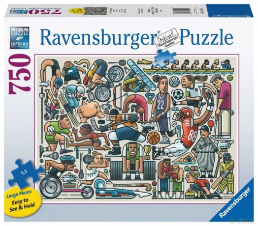 RAVENSBURGER Duży Format Atleci 750 el. [PUZZLE]