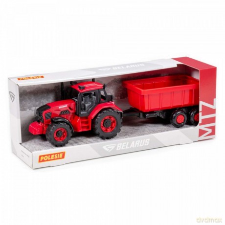 Traktor Belarus z przyczepą