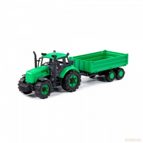 Traktor inercyjny z przyczepą burtową