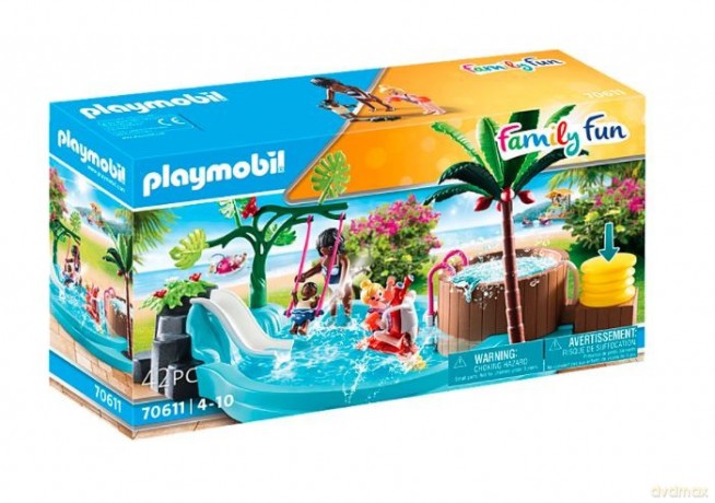 Zestaw z figurkami Family Fun 70611 Basen dziecięcy z wirem wodnym