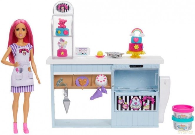 Zestaw z lalką Barbie Cukiernia