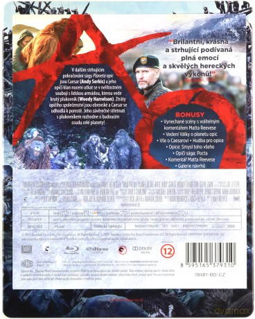 Wojna o planetę małp (steelbook) [Blu-Ray]