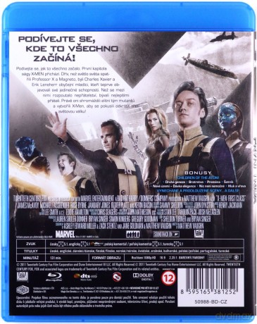 X-Men: Pierwsza klasa [Blu-Ray]