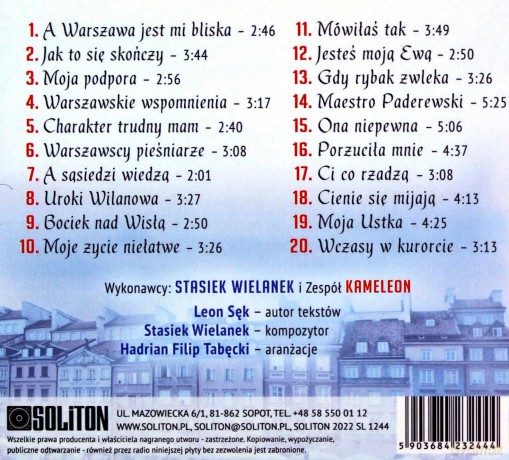 Stasiek Wielanek & Kameleon: A Warszawa jest mi bliska [CD]