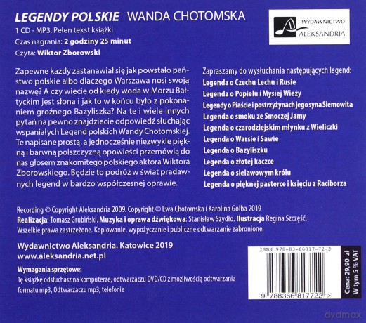 Legendy polskie - Wanda Chotomska [AUDIOBOOK] [CD-MP3]