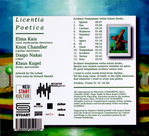 Elma: Licentia Poetica [CD]