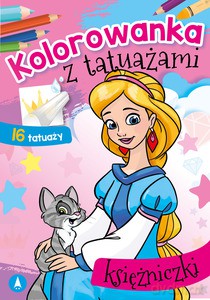 Kolorowanka z tatuażami. Księżniczki [KSIĄŻKA]