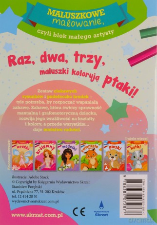 Maluszkowe malowanie. Ptaki [KSIĄŻKA]