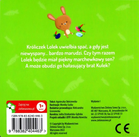 Wiosenne bajeczki. Króliczek Lolek i marchewkowe sny [KSIĄŻKA]