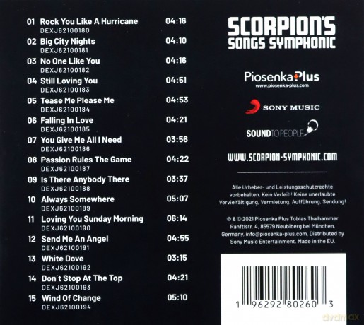 Herman Rarebell: Scorpion's Songs Symphonic [CD]